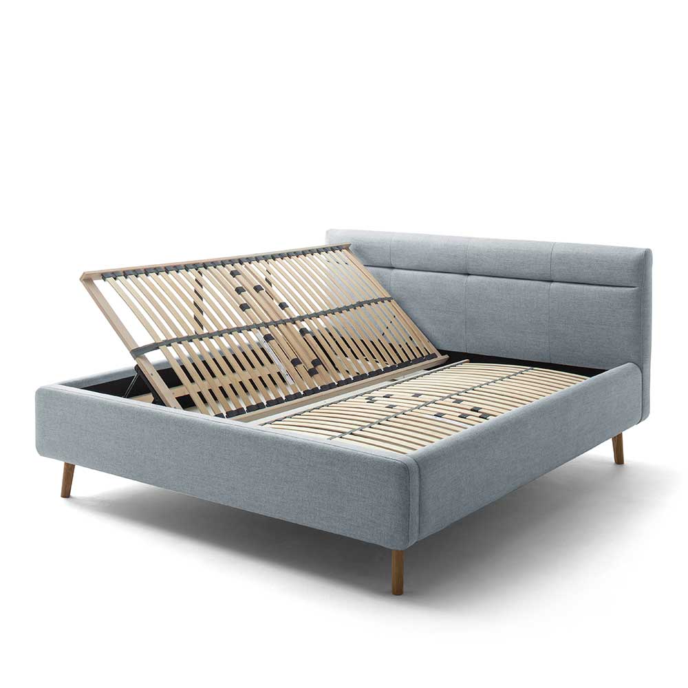 Doppelbett mit Lattenrosten und Bettkasten - Fiolpedo