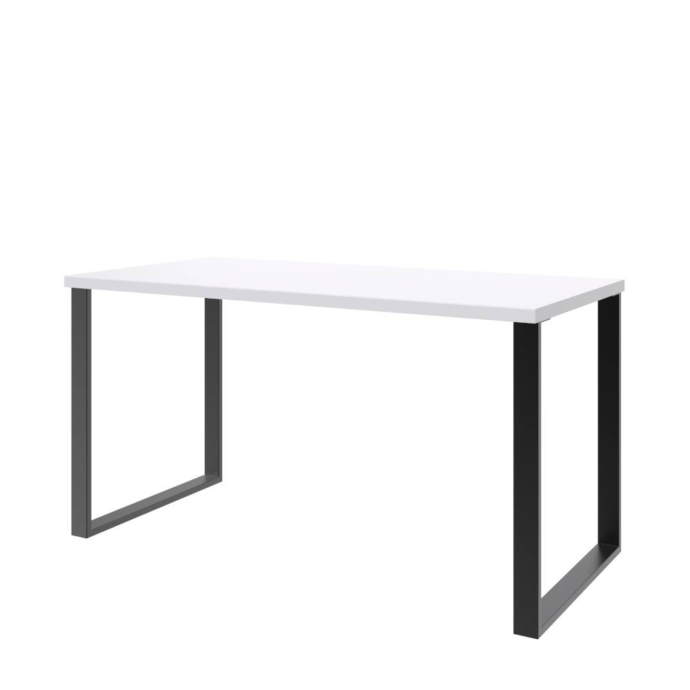 Schreibtisch in Weiß mit Schwarz - Firendra