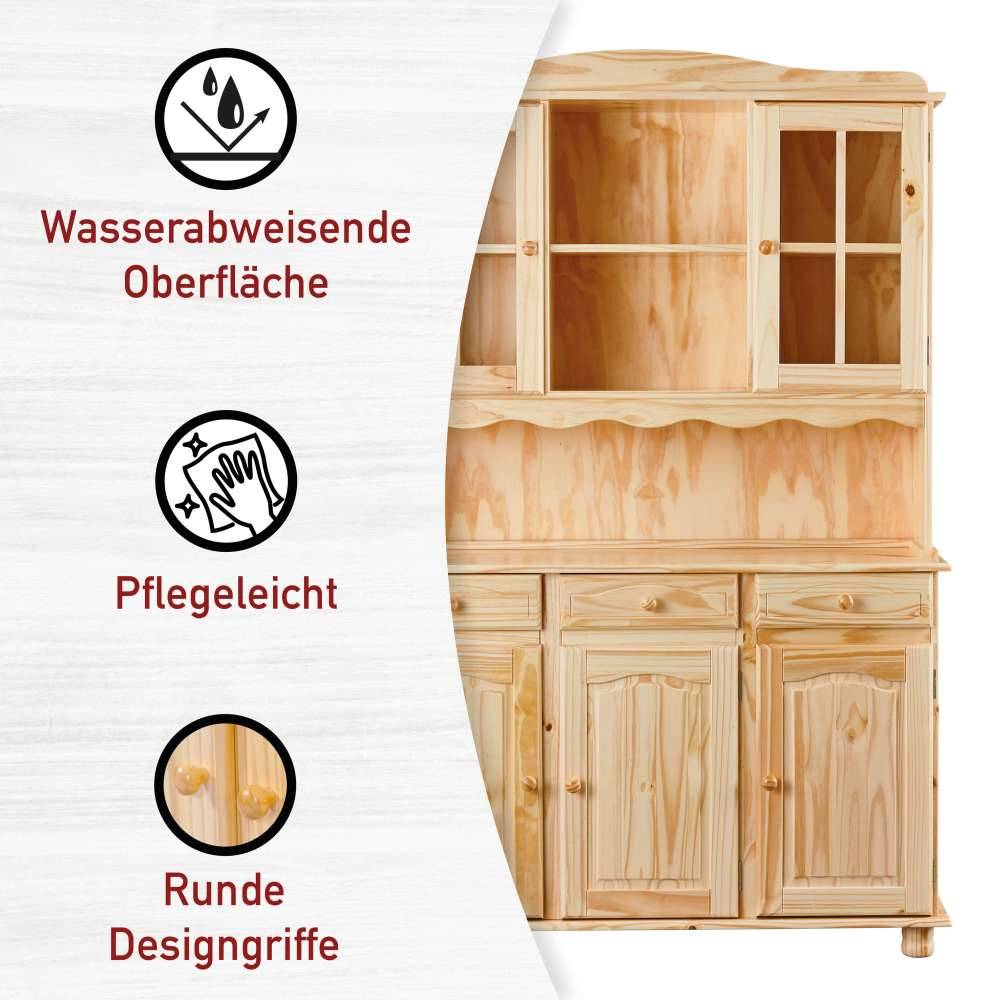 Küchenbuffet Nabrosia aus Kiefer Massivholz