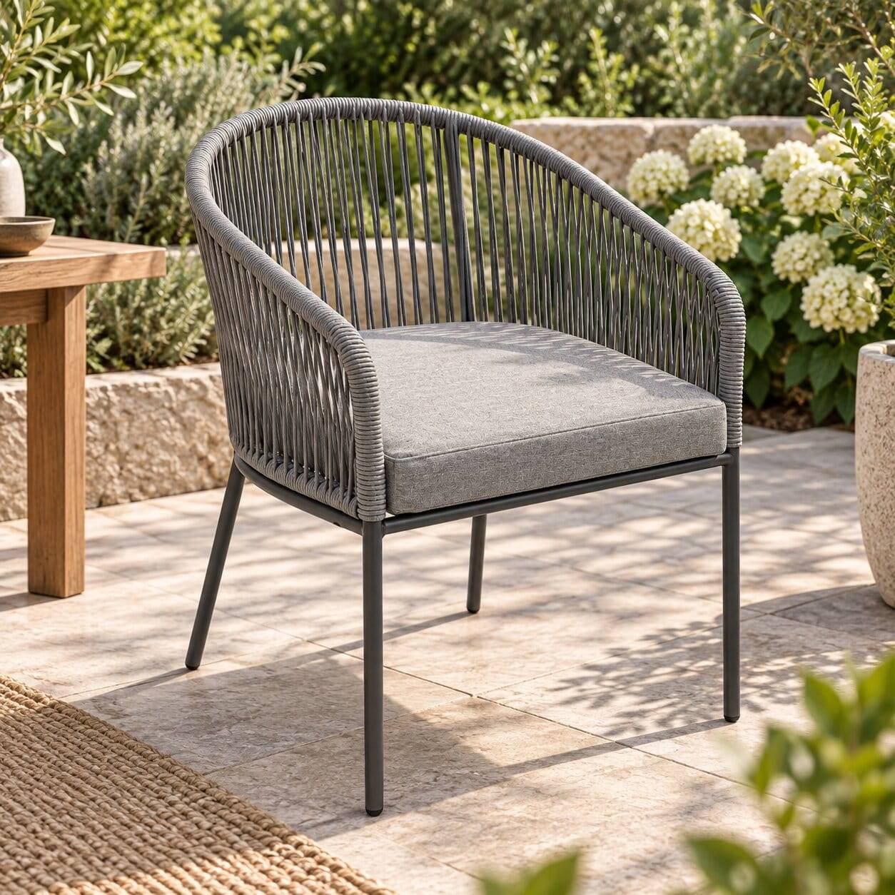 Gartensessel im Scandi Chic - Hawar (2er Set)