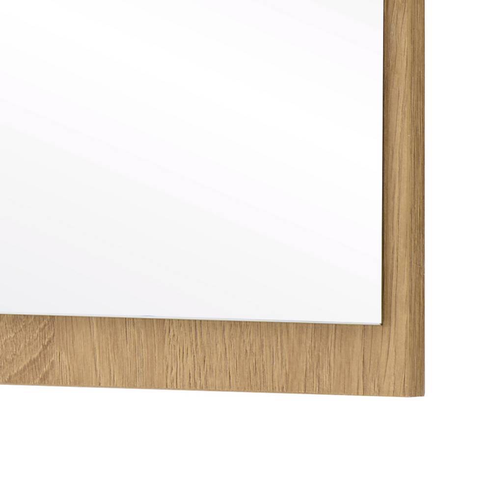 Rechteckiger Flurspiegel Rahmen in Eiche Stone Holzoptik – Jaskin