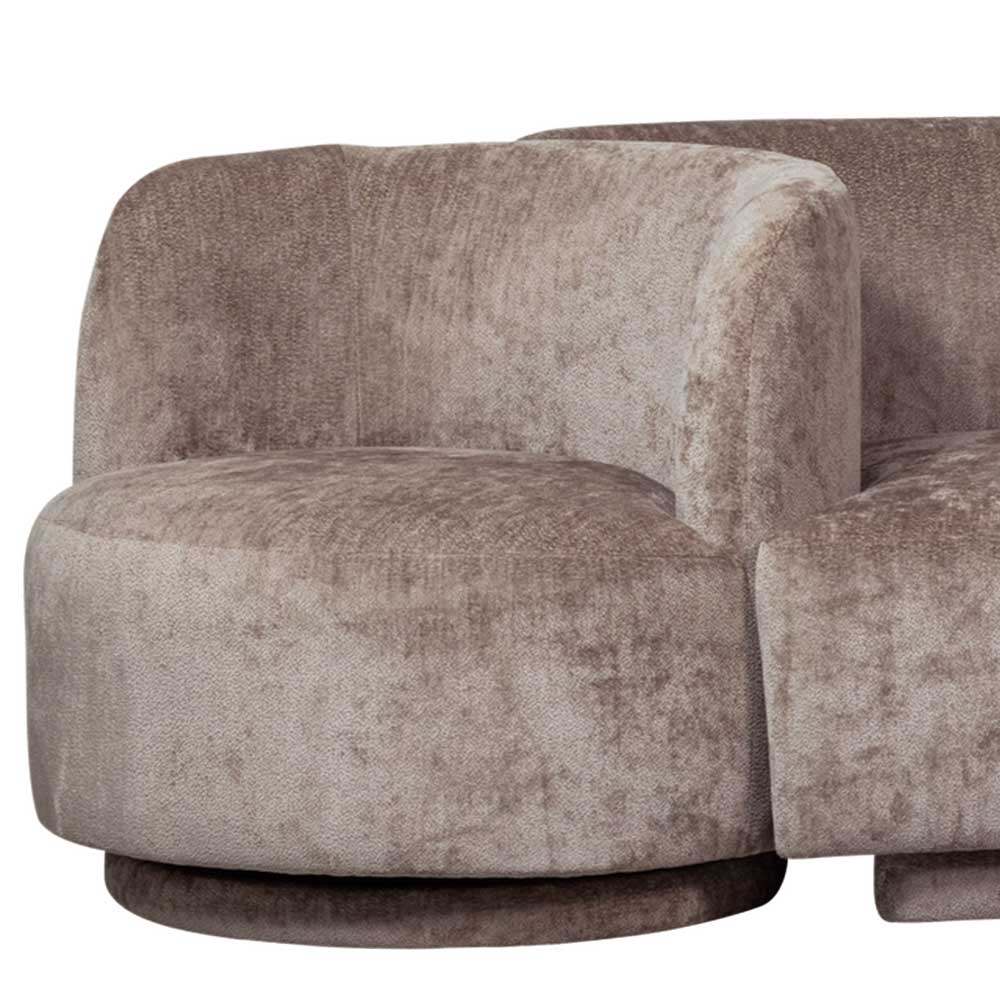 Sofa und Sessel Module in Taupe - Fridelia (dreiteilig)