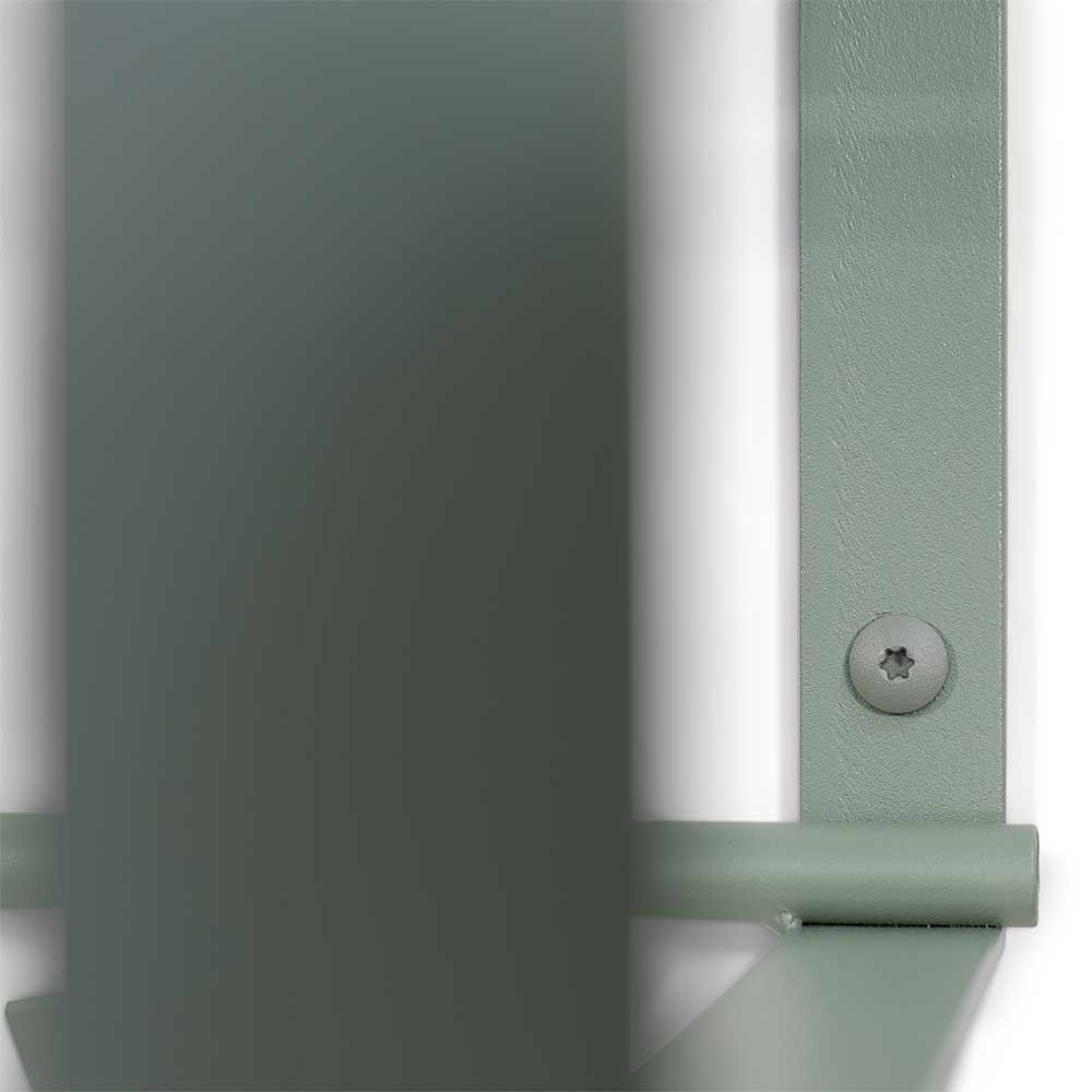 Wand-Garderobe aus Stahl in Graugrün - Satroni