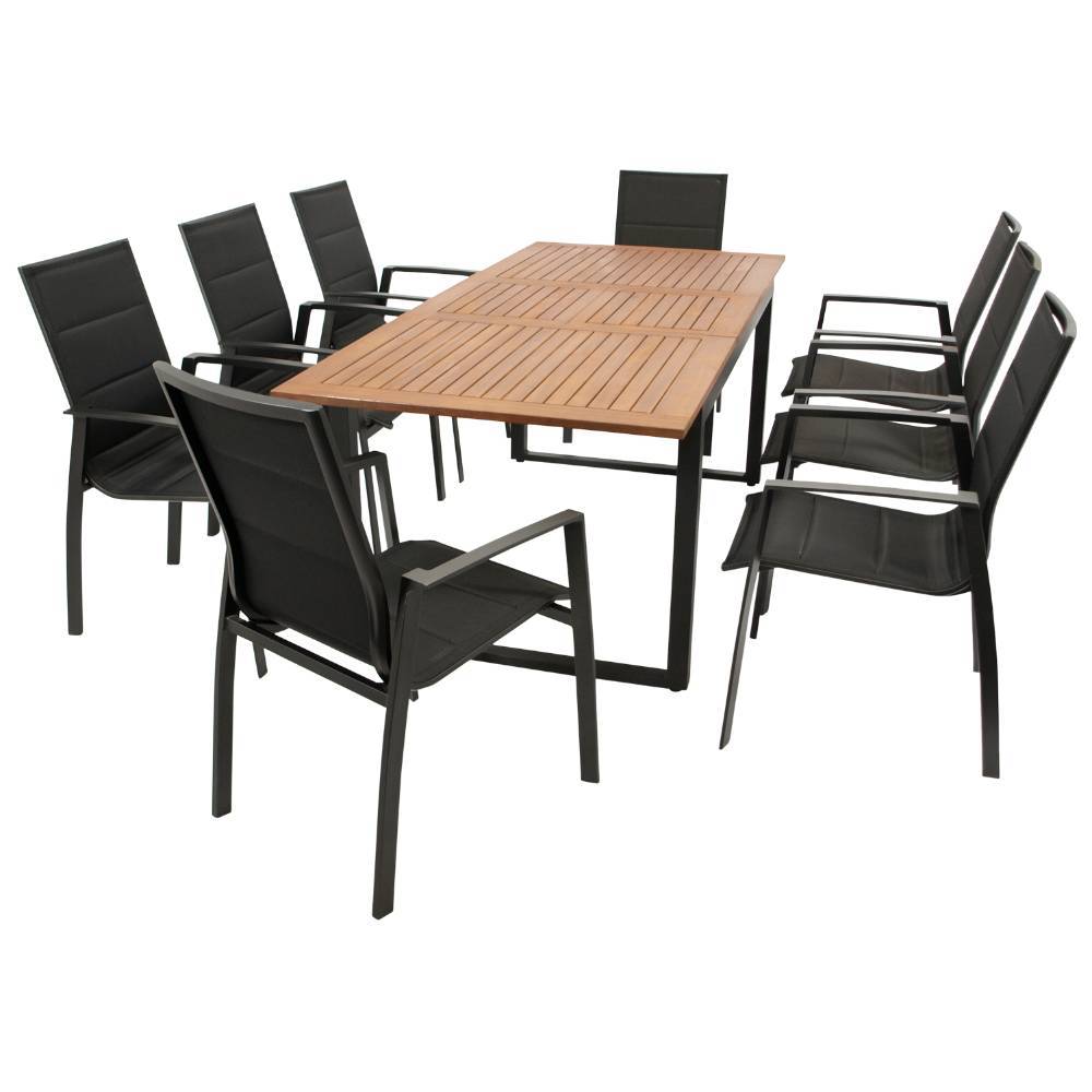 Garten-Essgruppe für acht Personen - Proof (neunteilig)