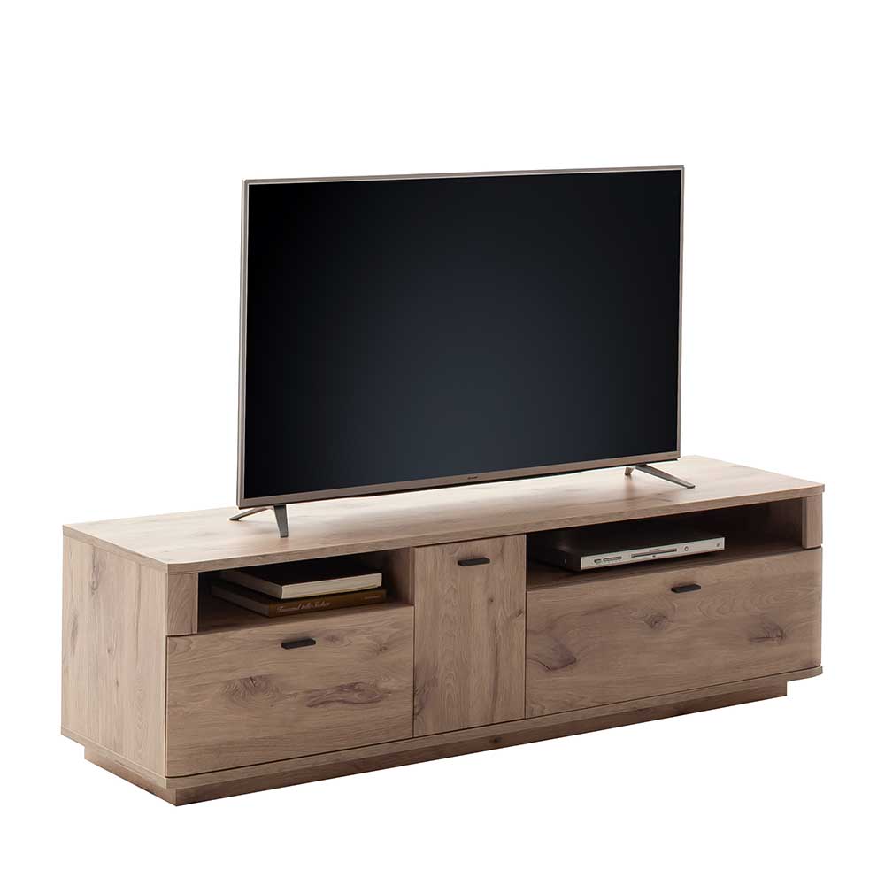 180x52x50 cm TV Element mit zwei Schubladen & Tür - Comrinaca