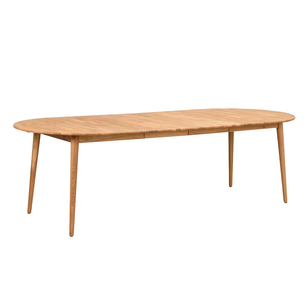 Verlängerbarer Holztisch mit ovaler Platte - Julisch