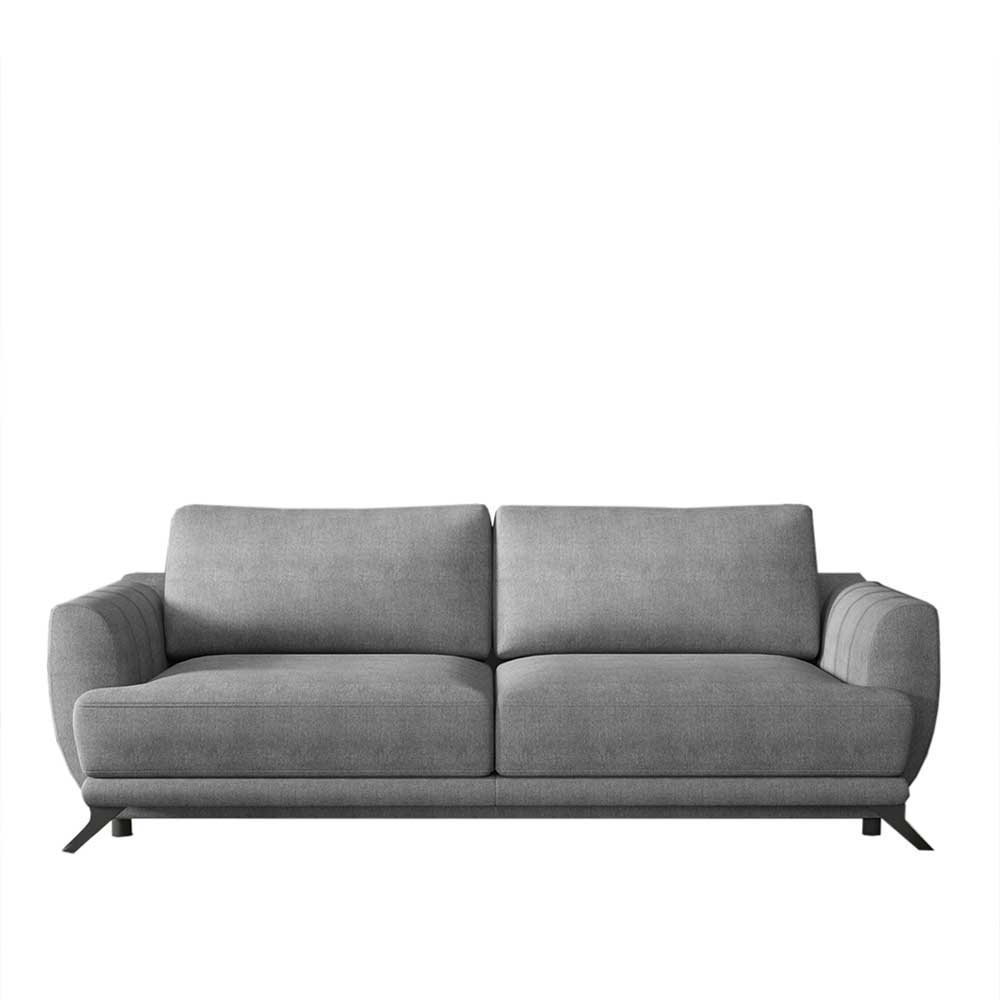 Dreisitzer Bettcouch in Grau Stoffbezug - Girovi