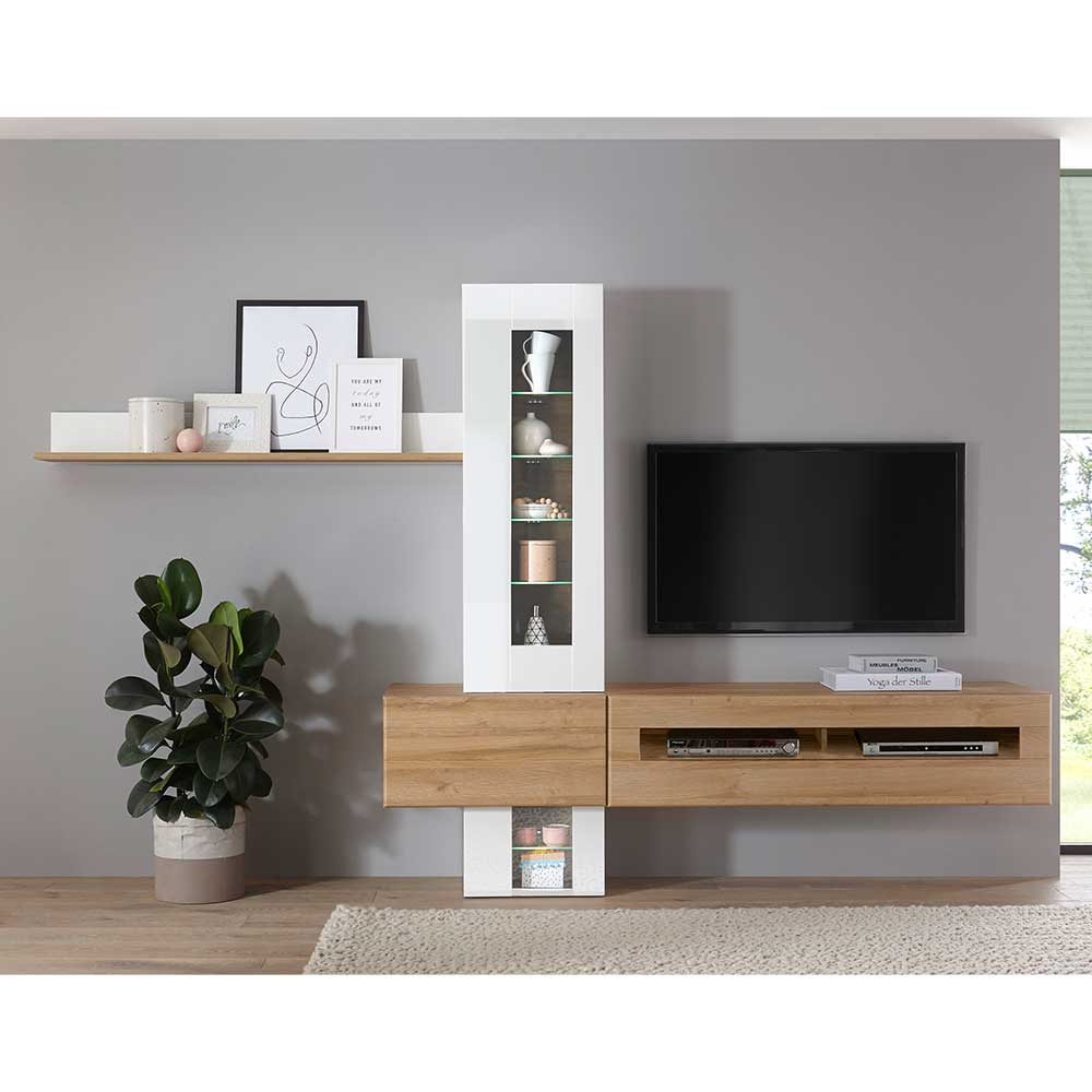Wohnzimmermöbel TV Anbauwand - Dailin (fünfteilig)