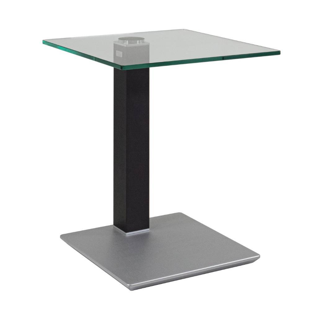 Design-Anstelltisch in Transparent & Silber - Pologian