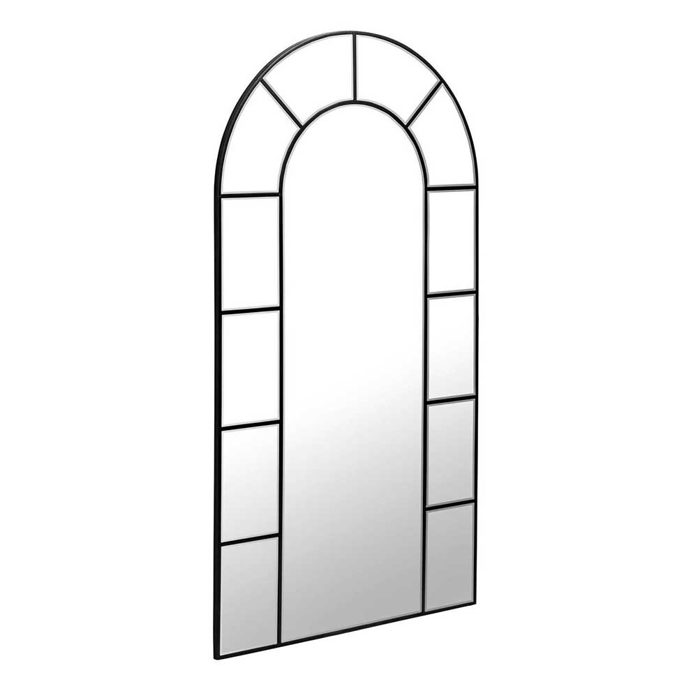 88x165x2 Spiegel im Fensterdesign in Schwarz - Guven