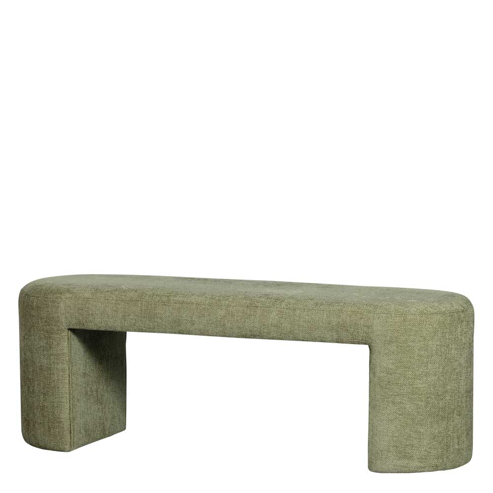 Design Polsterbank in Oliv Grün Chenille - Baverly