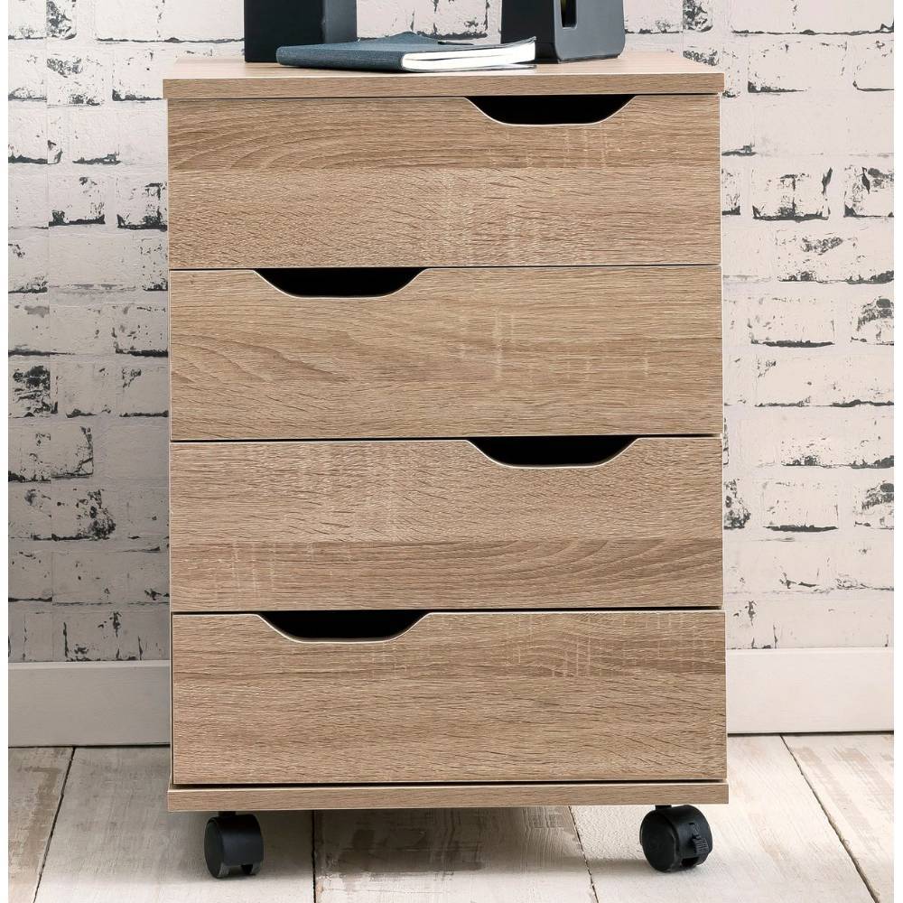 Office Rollcontainer in Sonoma Eiche - Broziano