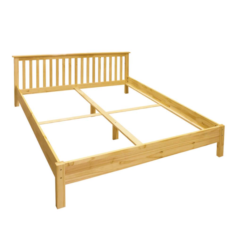 Kiefernholz Bett mit Liegefläche 180x200 cm - Sarosca