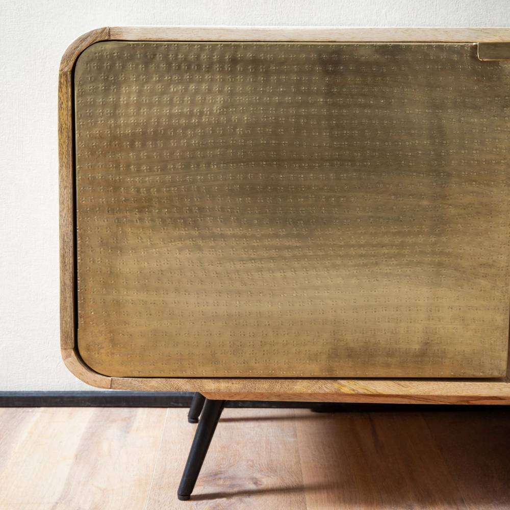 TV Lowboard aus Mangobaum Massivholz - Cantabria