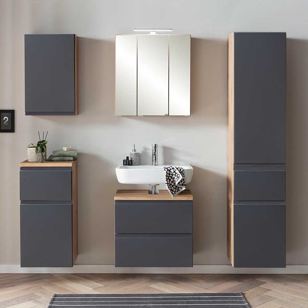 Badezimmermöbel Komplettset modern - Jambi (fünfteilig)