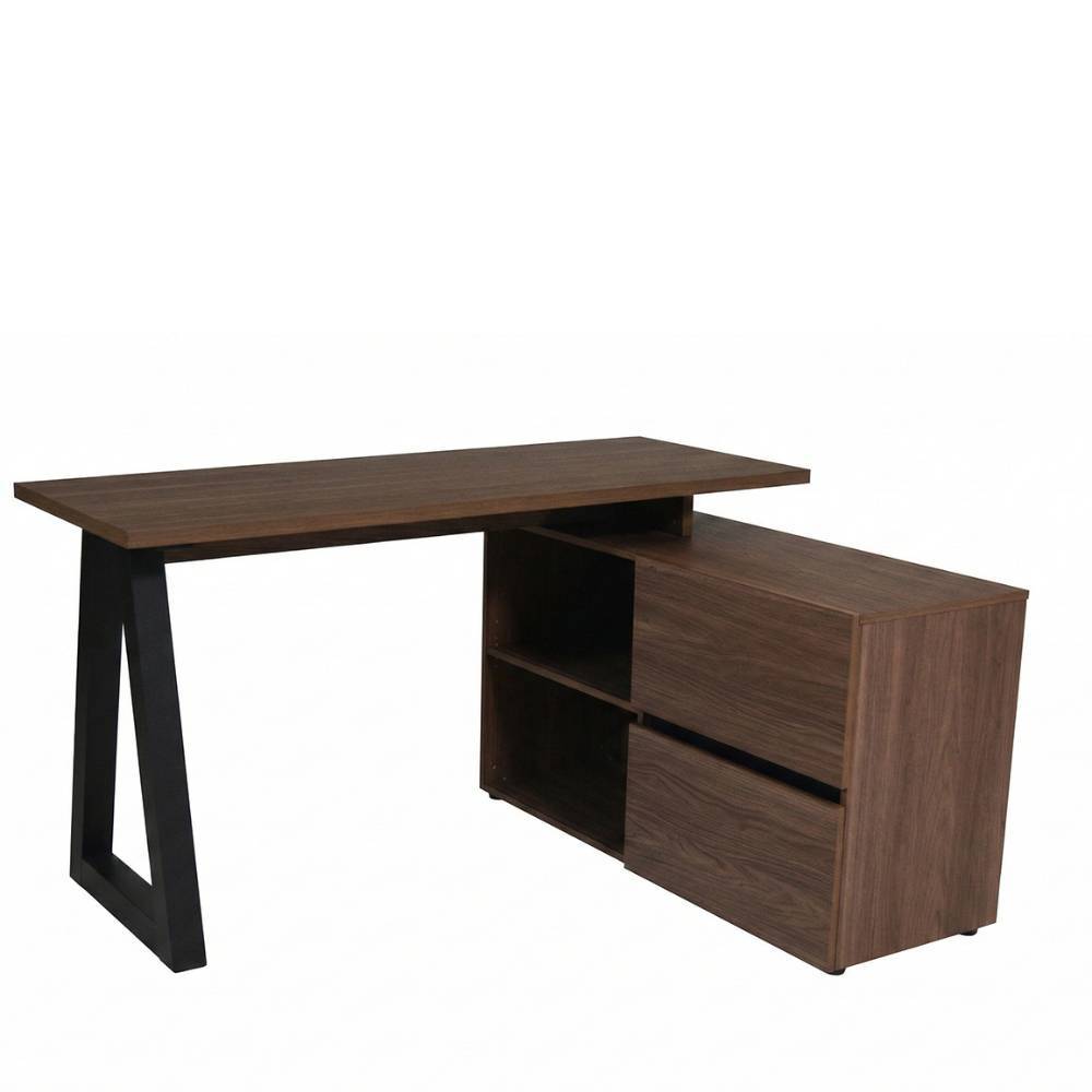 Industrial Chic Schreibtisch mit Anbauregal - Melica