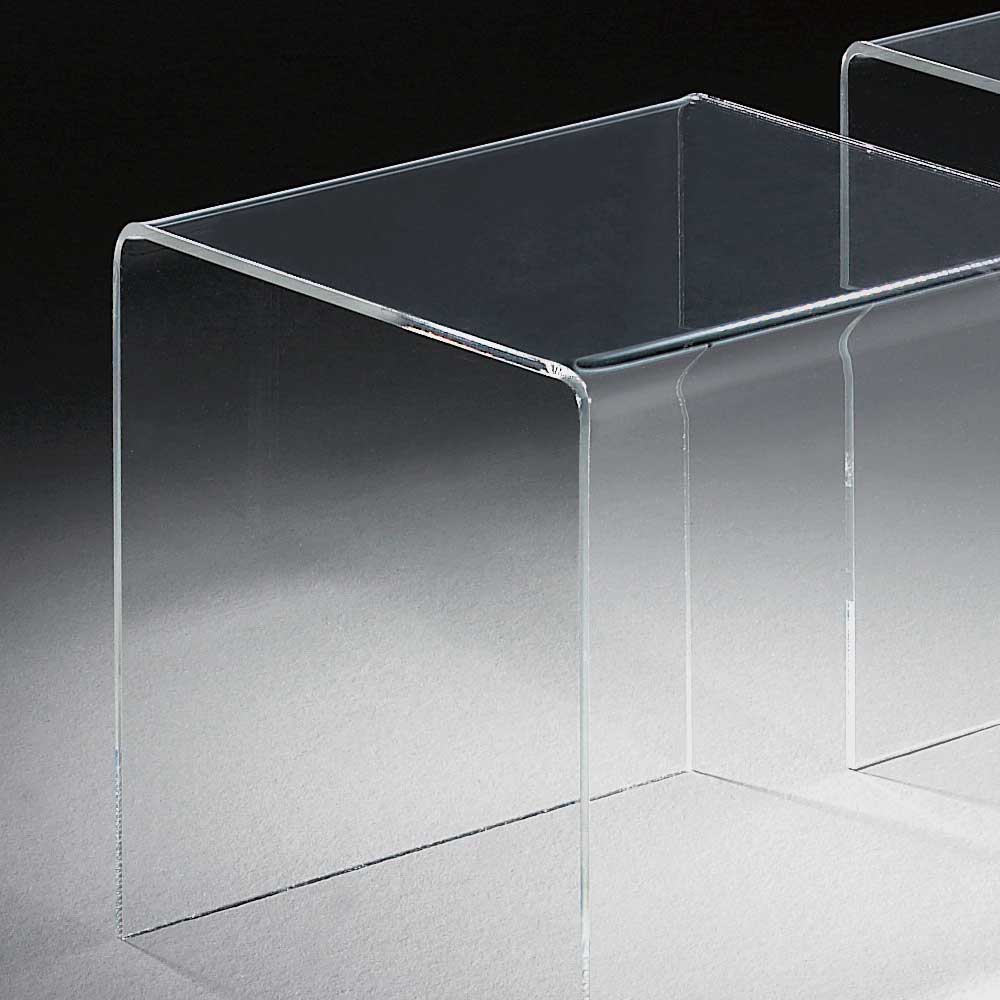 Transparente Tische aus Acryl - Menkroa (zweiteilig)