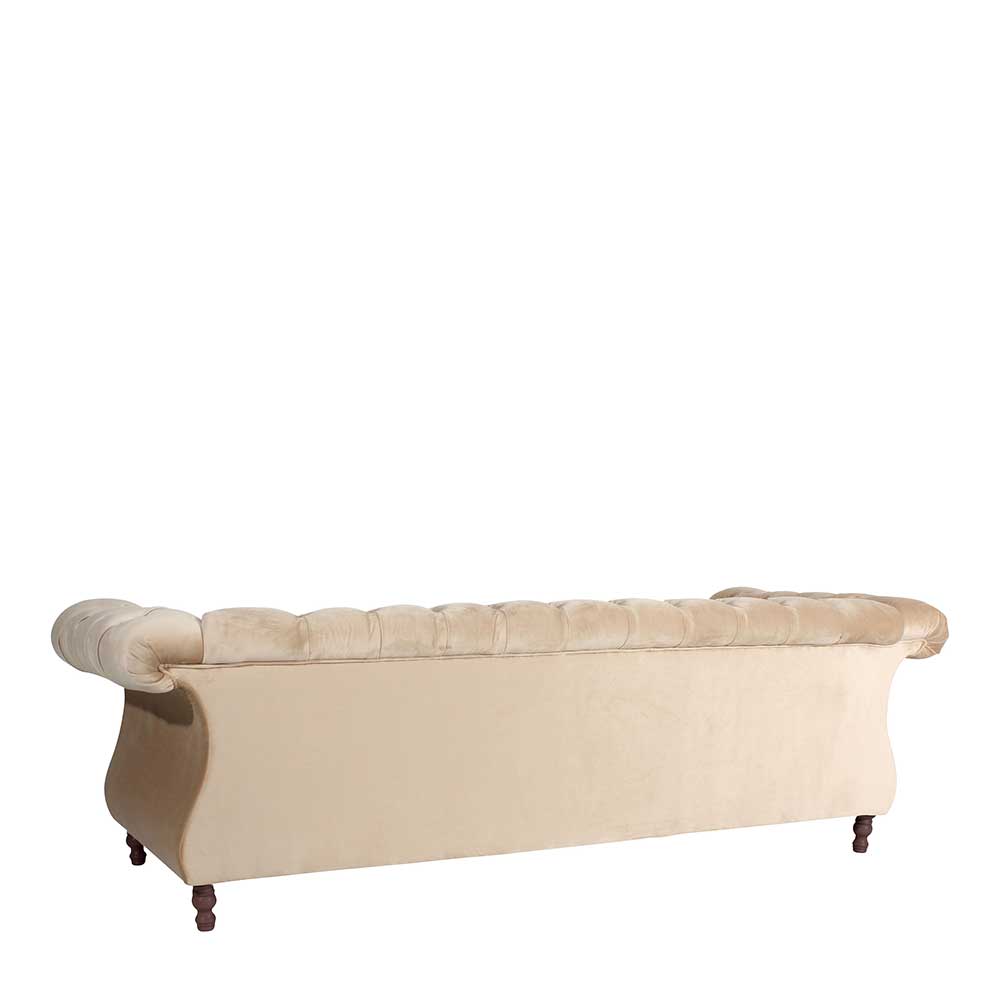Dreisitzer Couch im Barockstil in Beige - Hihat