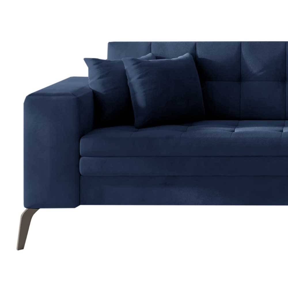 Wohnzimmer Eckcouch in Dunkelblau - Asbro