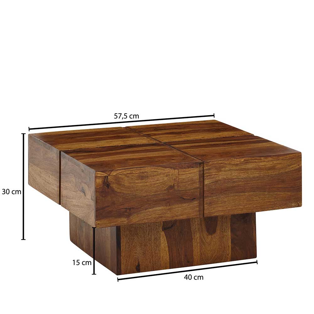 58x30x58 Wohnzimmertisch quadratisch - Ovalle