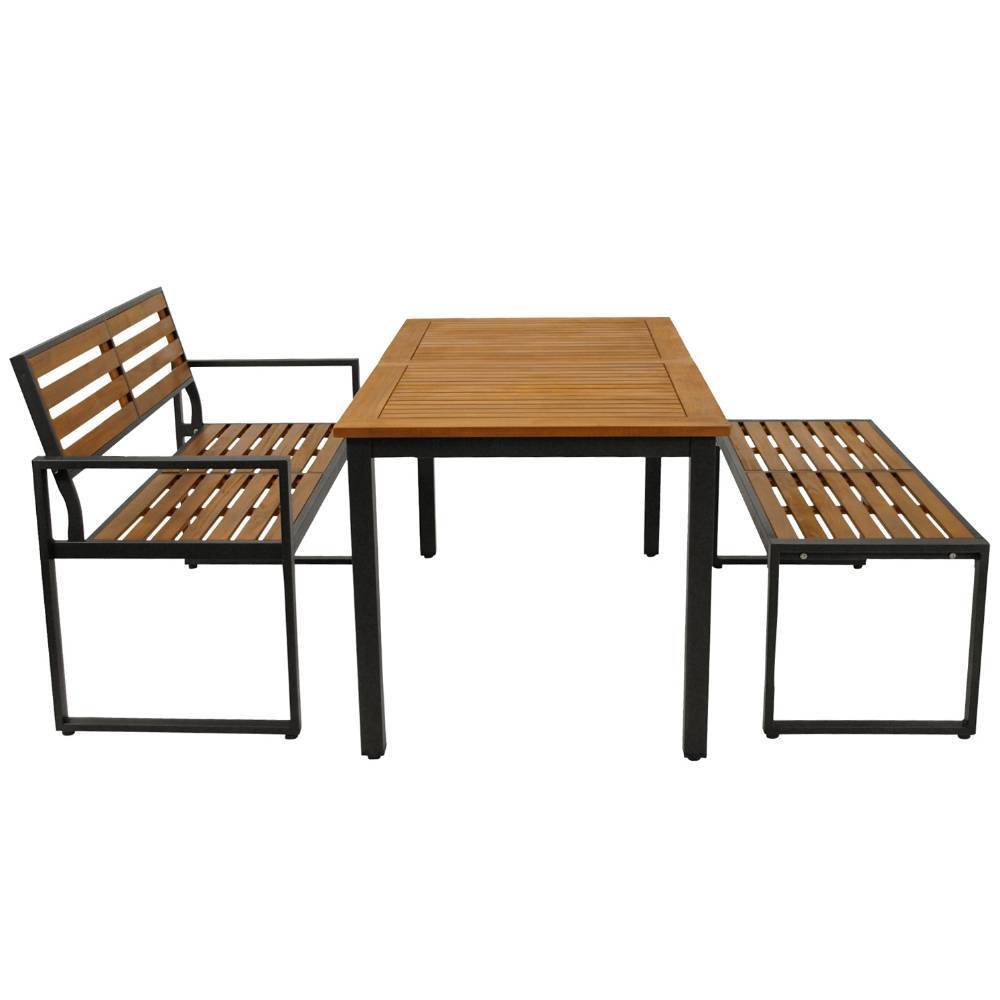 Gartentisch mit Bänken Set - Salamander (dreiteilig)