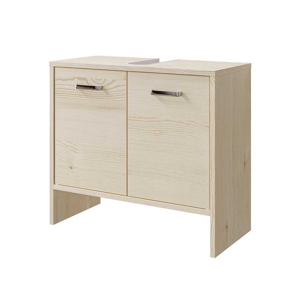 Unterbeckenschrank in hellem Holzdekor Pinie - Lecego