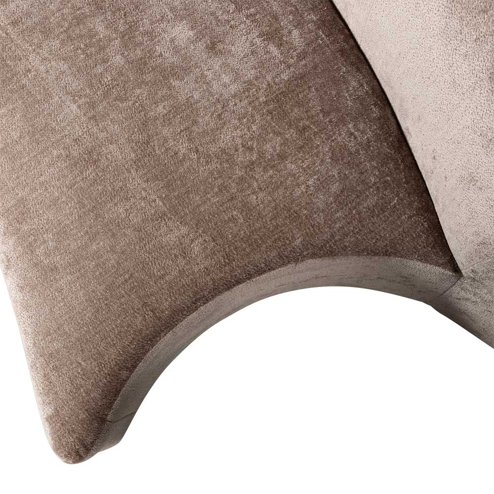 Zweisitzer Sofa in Taupe Chenille - Fridelia