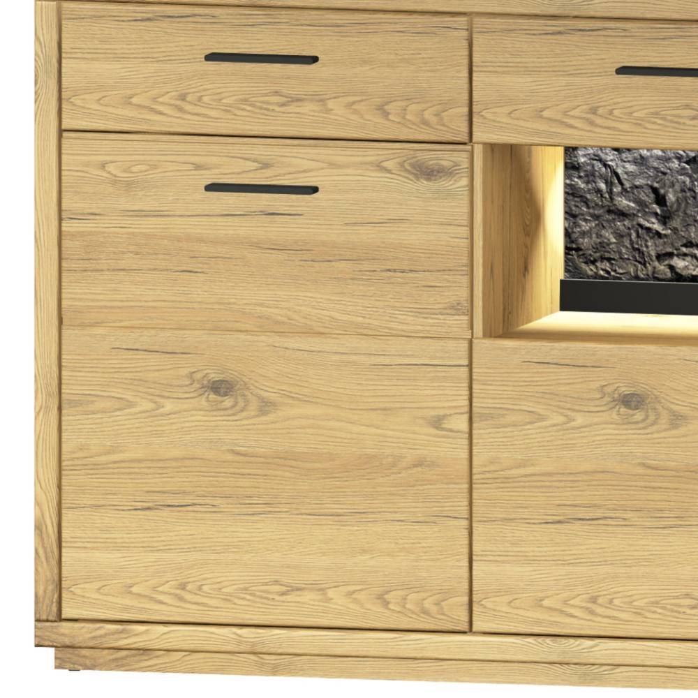Sideboard Kombi mit Deko-Paneel - Friburgo (zweiteilig)