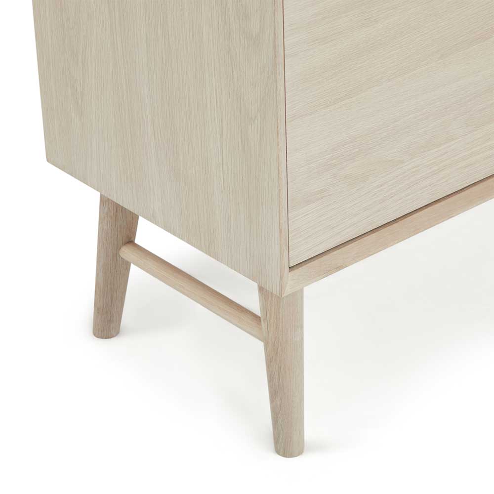 Skandi Highboard in Eiche Weiß - Lametla