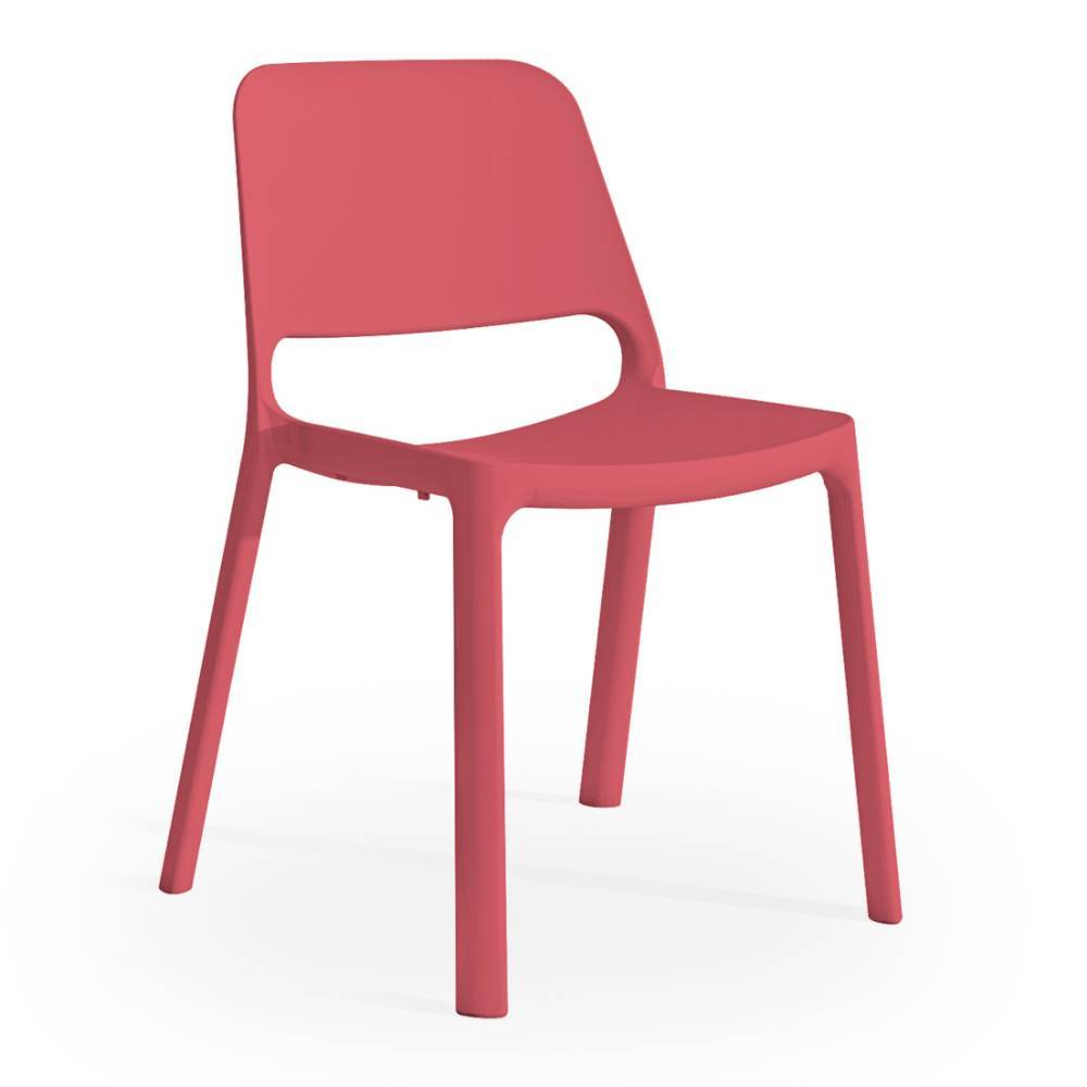 Kunststoff-Stapelstühle in Rot - Gabrio (2er Set)