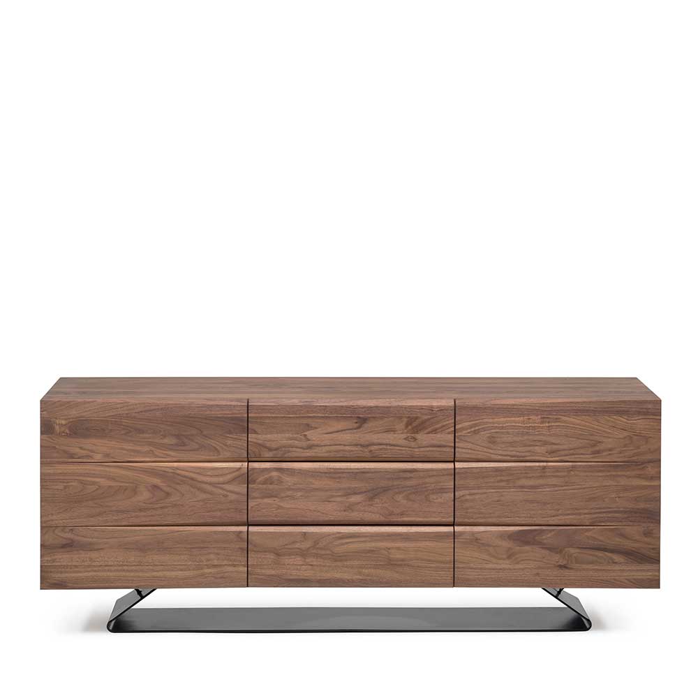 180x70x45 Design Kommode aus Nussbaum Holz - Dexter