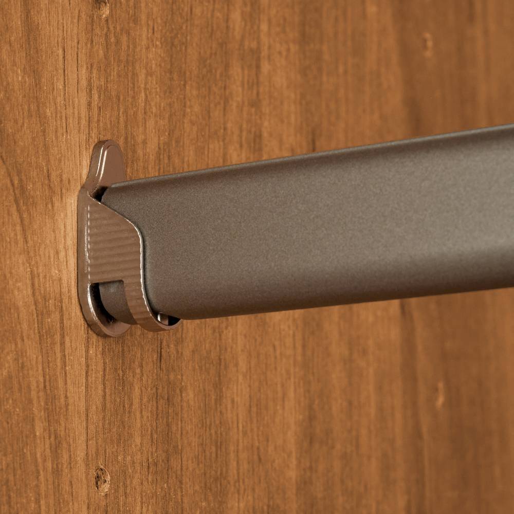 5-türiger Kleiderschrank mit Glas in Weiß - Crucav