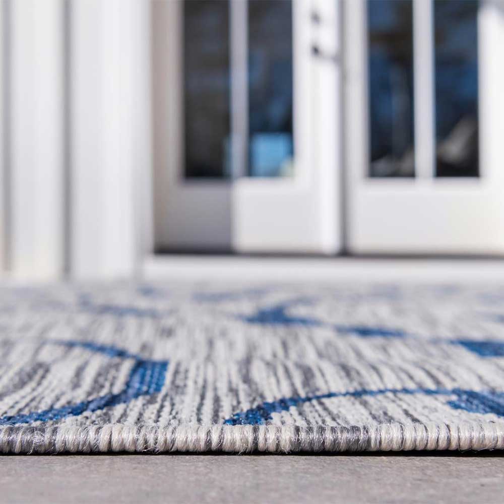 Outdoor Webteppich aus PP mit Ornamentmotiv - Elsaro