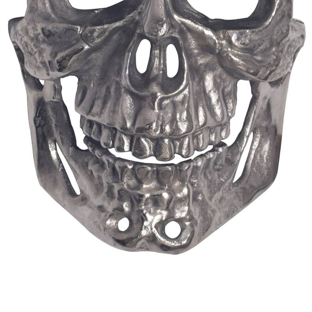 Totenkopf Wanddekoration in Silber - Prozatur