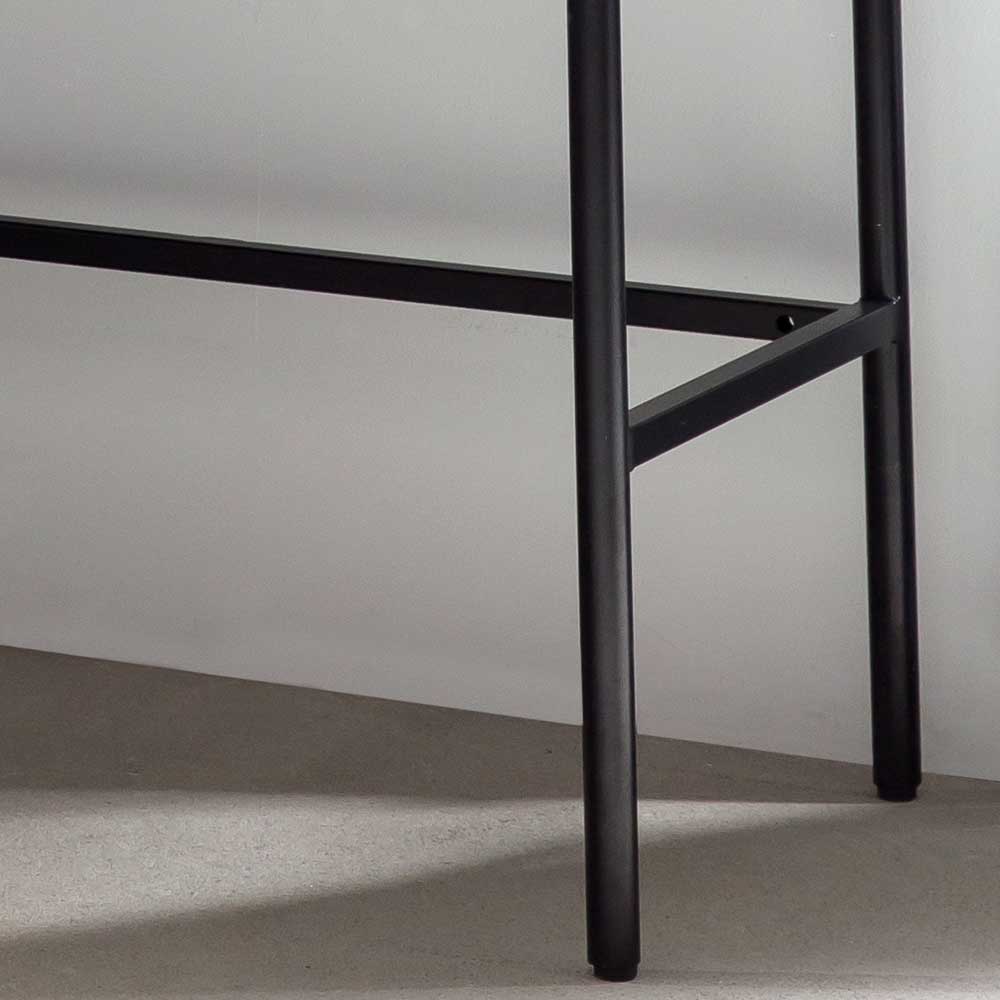 120x75x50 Stilvoller Schreibtisch in Schwarz & Eiche - Varaba