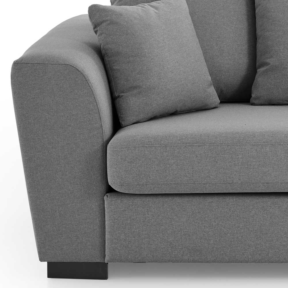 2-Sitzer Couch in Grau Webstoff - Krista
