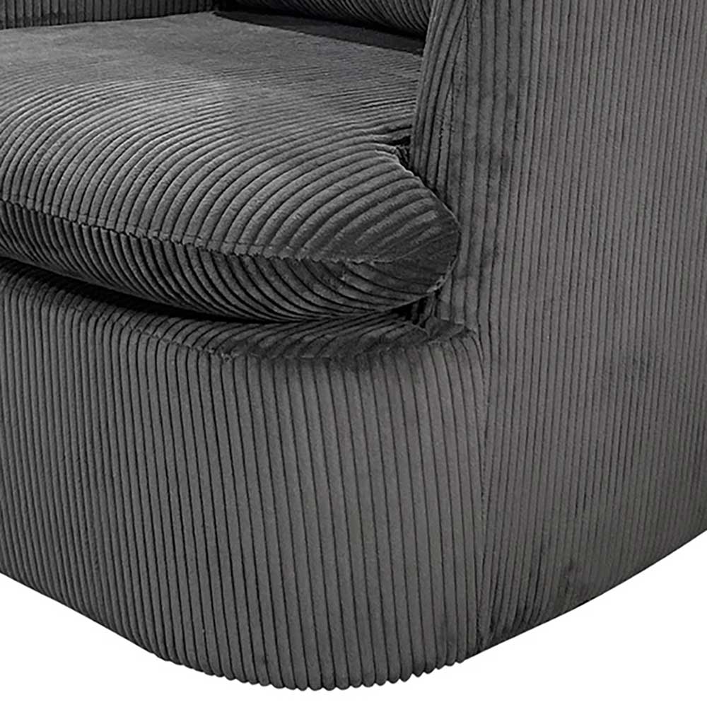 Drehbarer Sessel mit Breitcord Bezug - Actino