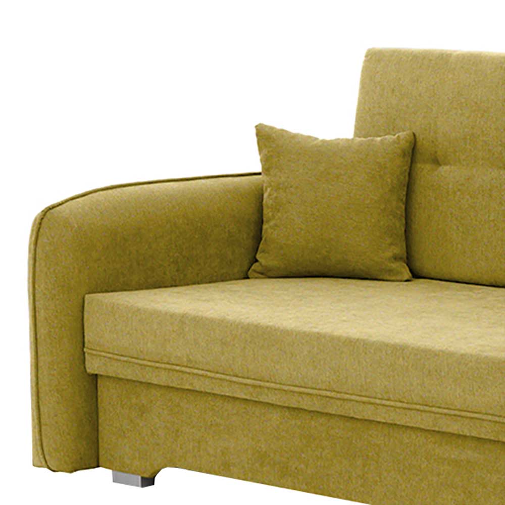 Ausziehsofa in Ocker Velours - Cooba