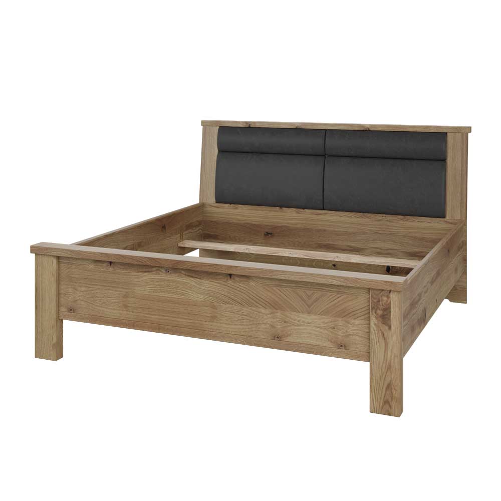 Doppelbett aus Asteiche teilmassiv - Riostar