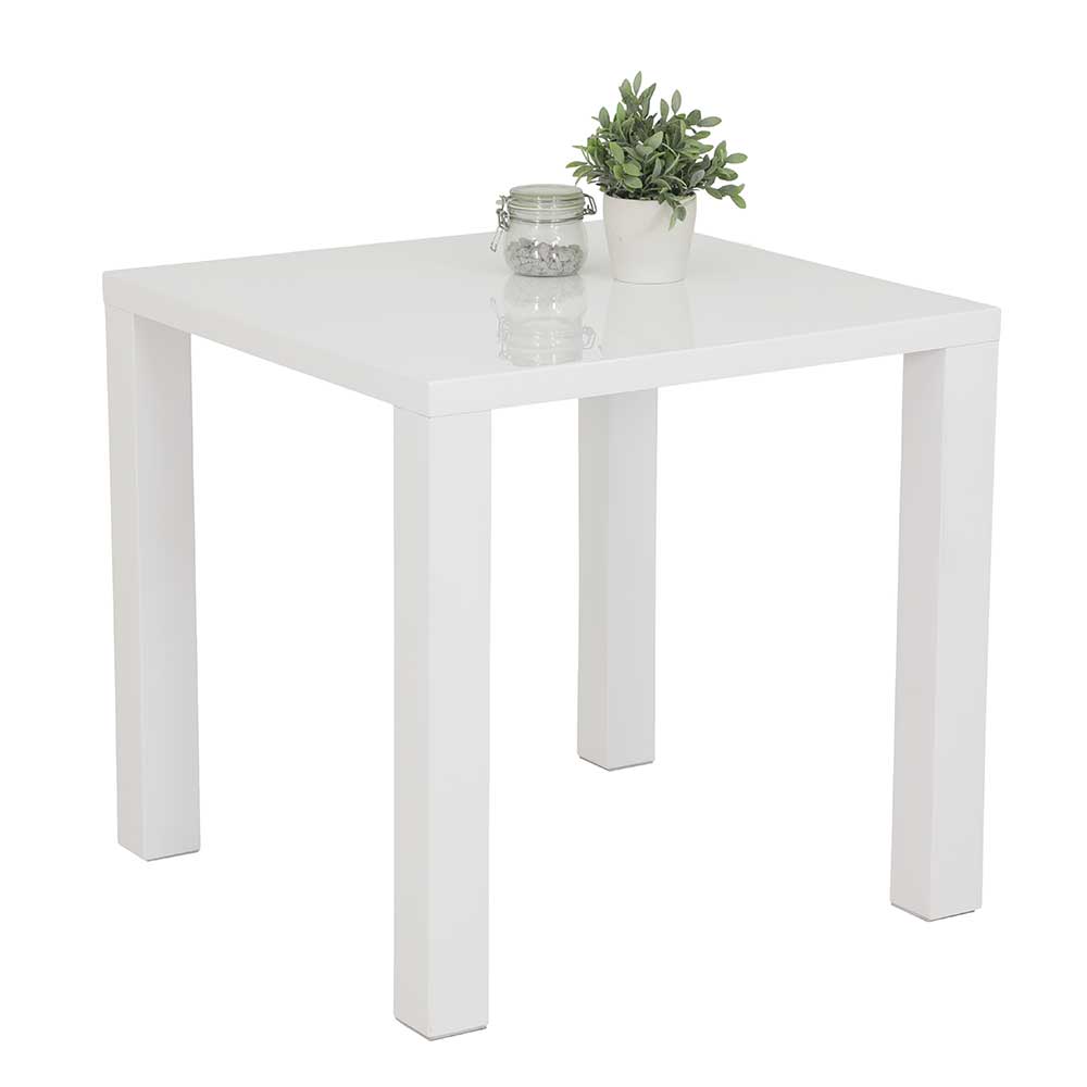 Hochglänzender Tisch in Weiß - Nurcias