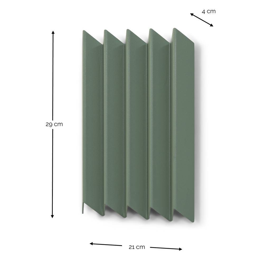 Design-Metallgarderobe in Graugrün - Onlio