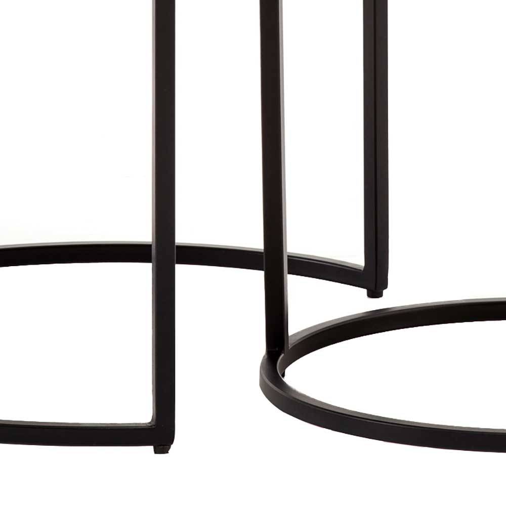Wohnzimmertisch Duo in Stein Optik - Xanna (zweiteilig)