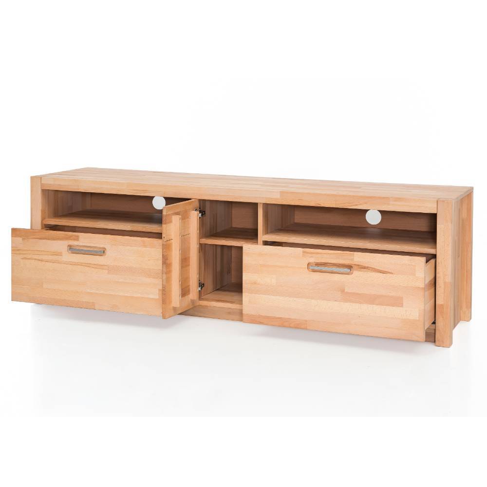 TV-Lowboard aus Kernbuche Massivholz - Levandro