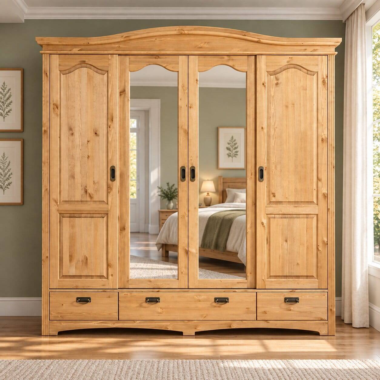 Schiebetüren Schlafzimmerschrank 4-türig - Vocoja