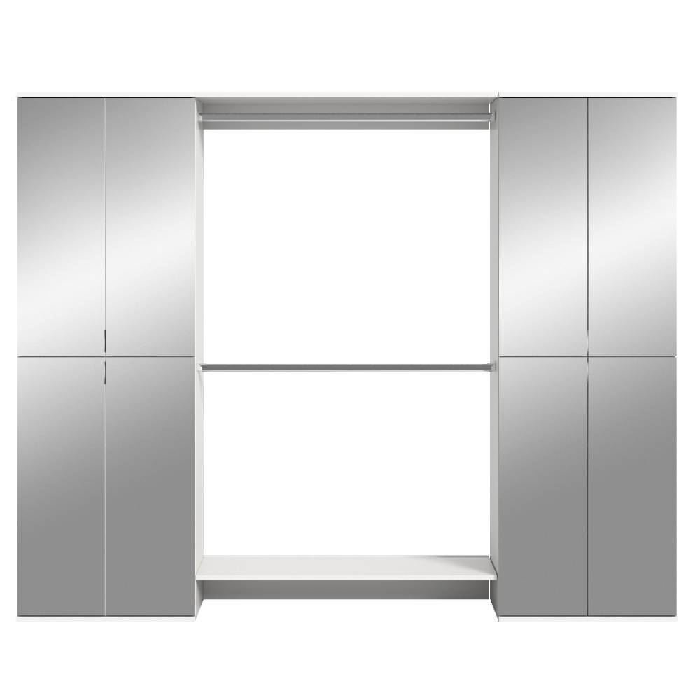 232 cm breite Garderobenkombi Möbelset - Ejulia (dreiteilig)