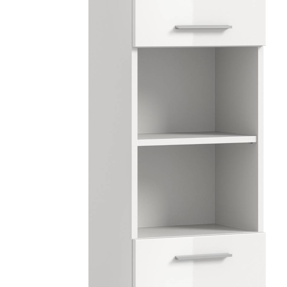 Badschrank Set in Weiß - Henriette (dreiteilig)
