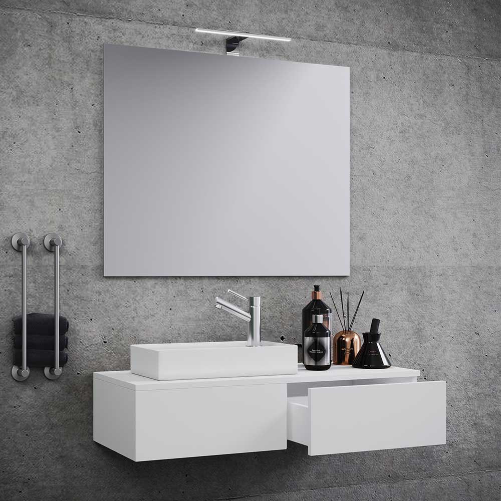 Weißer Badezimmer Waschtisch & Spiegel - Kuta (zweiteilig)