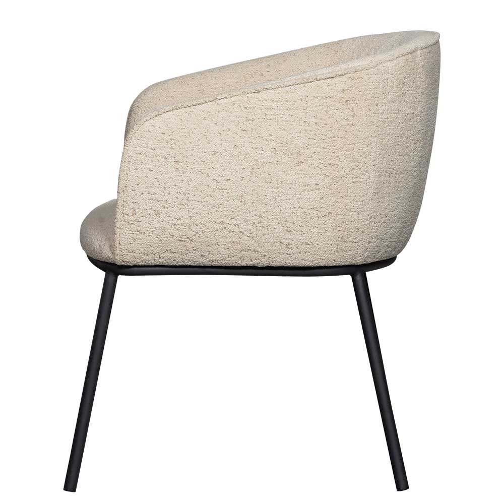 Esstisch Sessel in Beigegrau Boucle - Ayfina