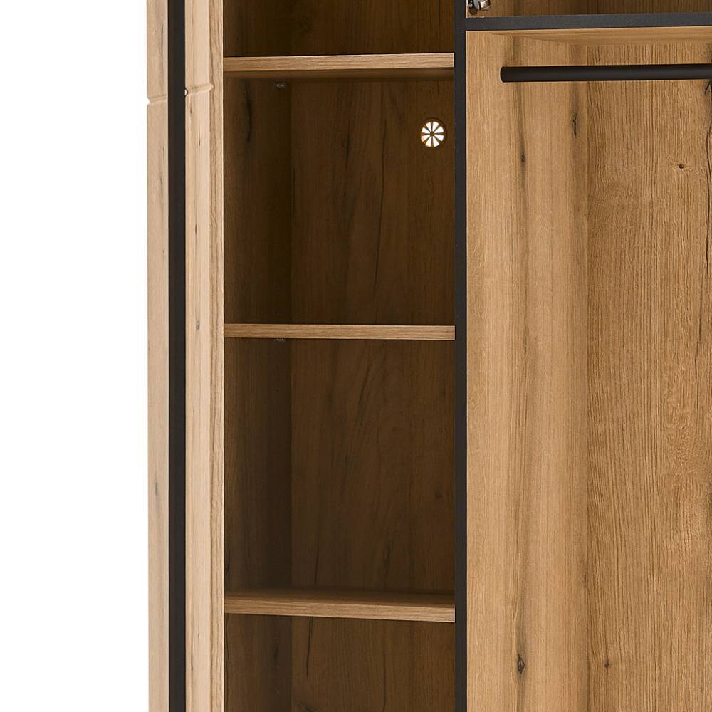 Kompaktgarderobe in Eiche Holzoptik - Moviess