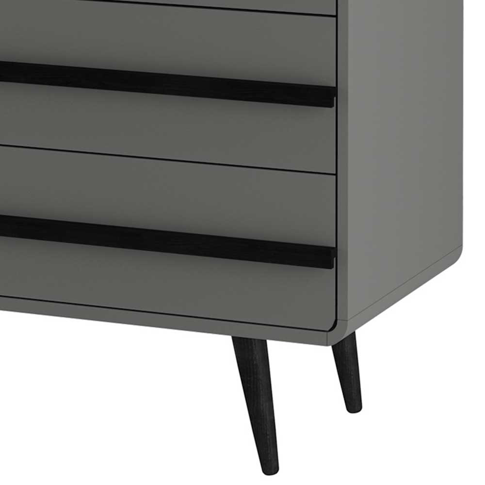 Moderne Kommode in Grau mit Schwarz - Pavias